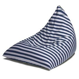 Jaxx Twist Outdoor bean bag chair, Navy Strips