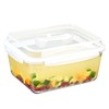 Extra Large Oven Safe Glass Food Storage Container with Airtight