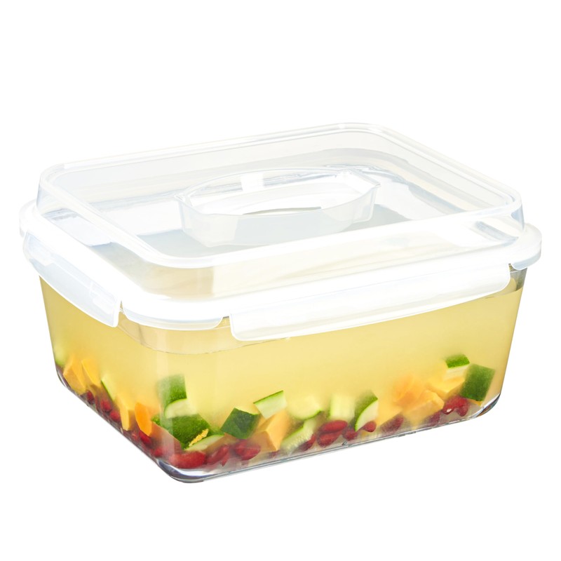 Extra Large Oven Safe Glass Food Storage Container with Airtight