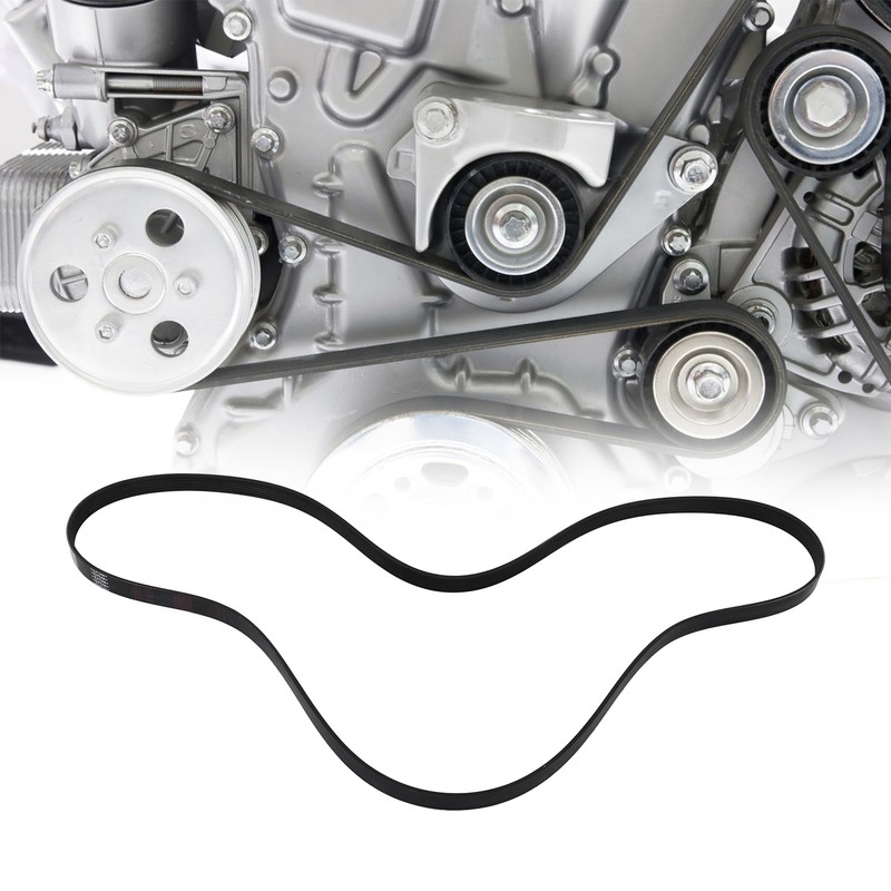 AC Compressor Serpentine Drive Belt 7PK2090 Rubber Oil Heat Resistant