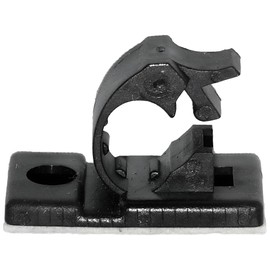 25pcs JacobsParts V3 Adhesive Cable Management Clips, 0.275 Inch Fixed Clamp with Optional Screw Mount (Extra Small)