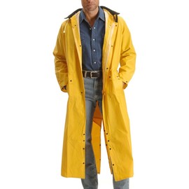 M&F WESTERN Saddle Slicker Adult Rain Coat Yellow, Size: M (1213018-M)