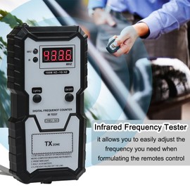 Remote Key Frequency Tester, Car IR Infrared Frequency Tester Remote Control Frequency Tester, Digital Display Key Fob Frequency Tester, 100M HZ-1G HZ, Universal for Car Remote Key