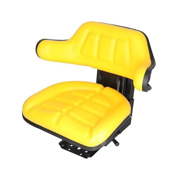 Seat Assembly - Grammer Style Vinyl Yellow fits John Deere 2030 2155 2840 2555 2150 2955 2940 2440 1640 2350 1530 820 2550 1630 830 2130 2750 3140 2020 2140 2755 2040 2240 2950 1020 2640 2355 3040