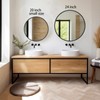 Sunniry Black Circle Mirror, Round Bathroom Mirror 20 inch, Round