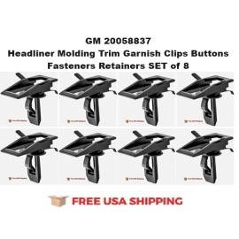 GM Replacement 1978-1990 Caprice Sedan Headliner Molding Trim Garnish Clips Retainers Fasteners
