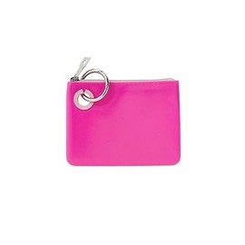 Oventure Mini Pouch in Tickled Pink Silicone – Vibrant Compact Pouch with Zipper & Carabiner for Keys, Cards, and Essentials