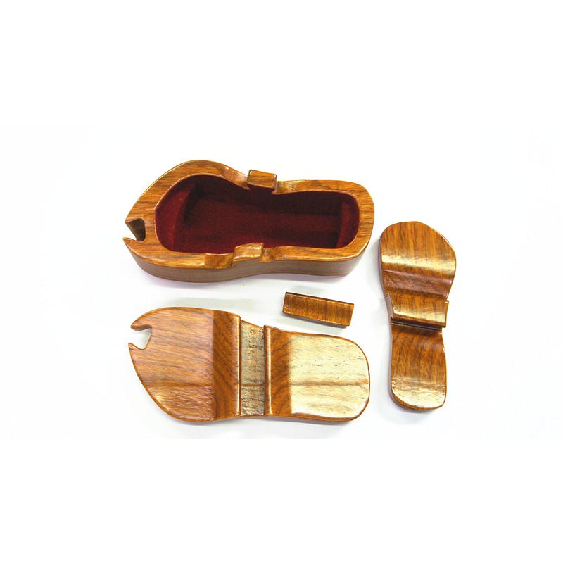 Plumeria Slipper Jewelry Puzzle Box