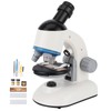 Fydun Microscope 40X-1200X Microscopio Infantil con Cabezal de 360 Rotación