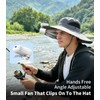 Blissfuhue Portable Clip on Fan, 3-in-1 Hands Free Mini Hat