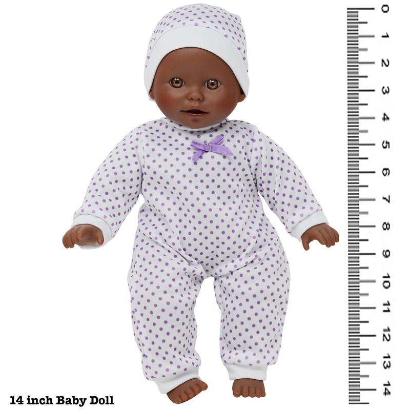 14 inch Soft Body African American Baby Doll
