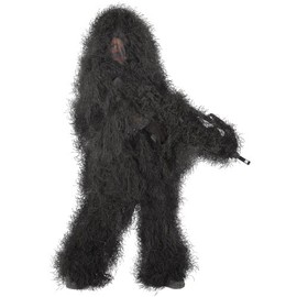 Mil Spec Plus Kids Ghillie Suit - Black - L/XL