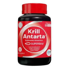 Krill Antarta - Suplemento Alimenticio - 60 Cápsulas Sabor Sin Sabor
