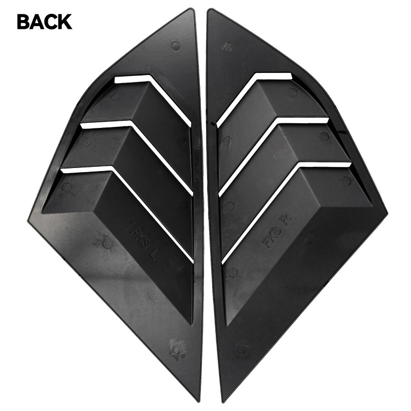 Xukey 2pcs Rear Window Louvers Side Vent Trim For Ford