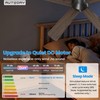 Autoday Ceiling Fans with Lights, 42 Inch Low Profile Ceiling