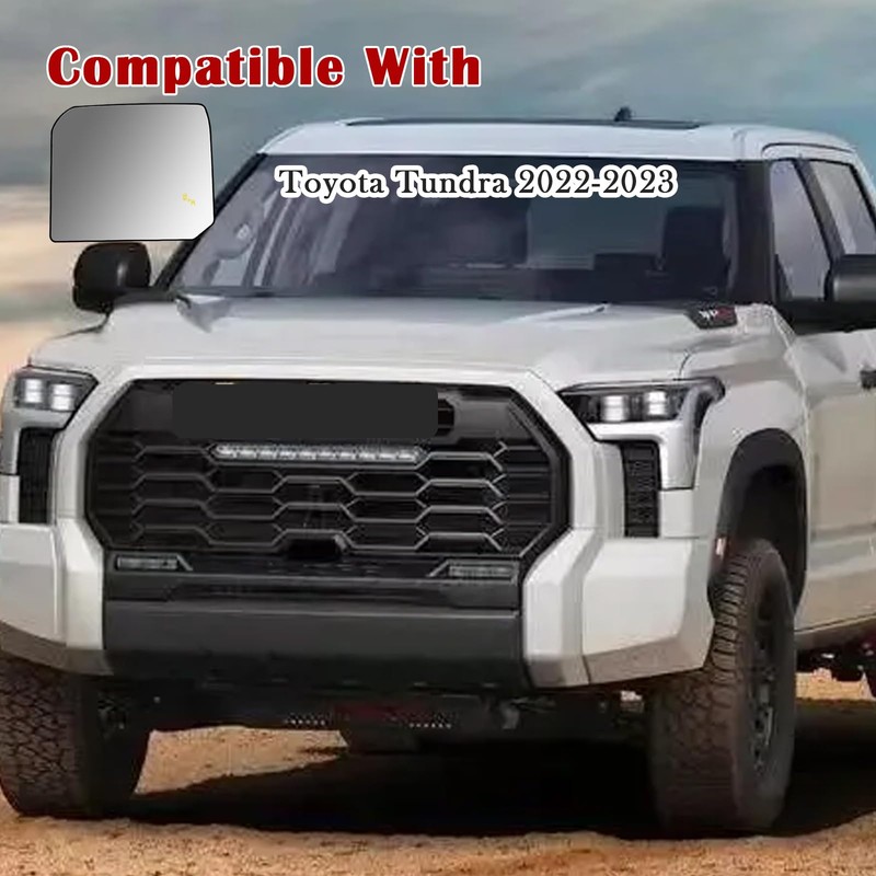 Blind Spot Detection Passenger Side Mirror Replacement for Toyota Tundra
