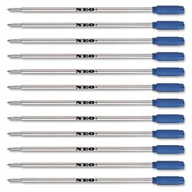 12 x Pen Refills, Medium 0.7mm Point by NEO+. They are Compatible with Cross Pen (12 x Blue Ink)