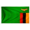 Zambia Flag 3ftx5ft Polyester