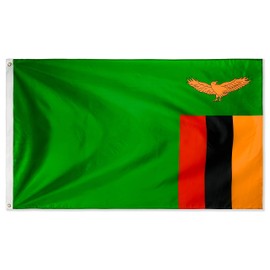 Zambia Flag 3ftx5ft Polyester