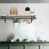Closet Rod Bracket, Heavy Duty Shelf Bracket with Rod Holder,