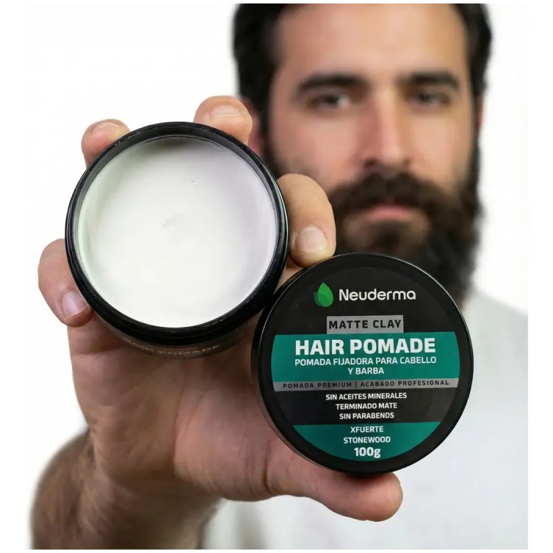 Kit Pomada Para Peinar Fijación Fuerte 3 Pzs (matte)