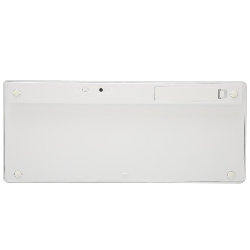 Wireless Keyboard Mini 78 Keys Ultra Thin Portable White Computer
