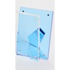 Tizo Design Women's 4x6 Lucite Frame, Blue, One Size