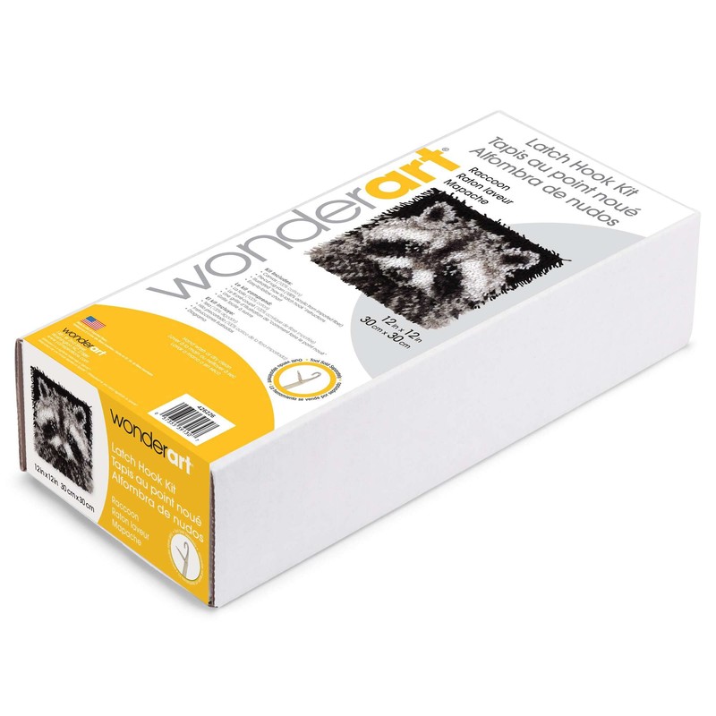 Wonderart Latch Hook Yarn, Racoon