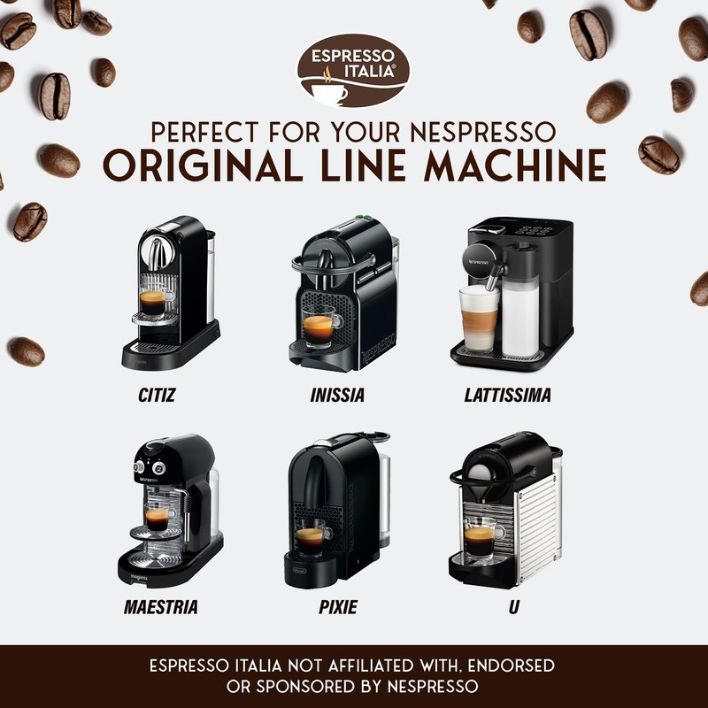 ESPRESSO ITALIA Capsules Compatible with Nespresso Machines, 100 Count -