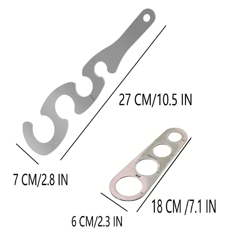 Spaghetti Pasta Measure Stainless Steel Spaghetti Measurer Tool 4 Serving