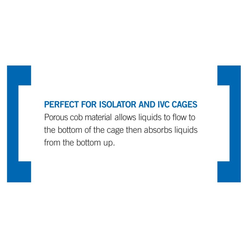 Bed-o'Cobs Laboratory Animal Bedding, 1/8" Cobs, Fast Wicking Absorption, Odor