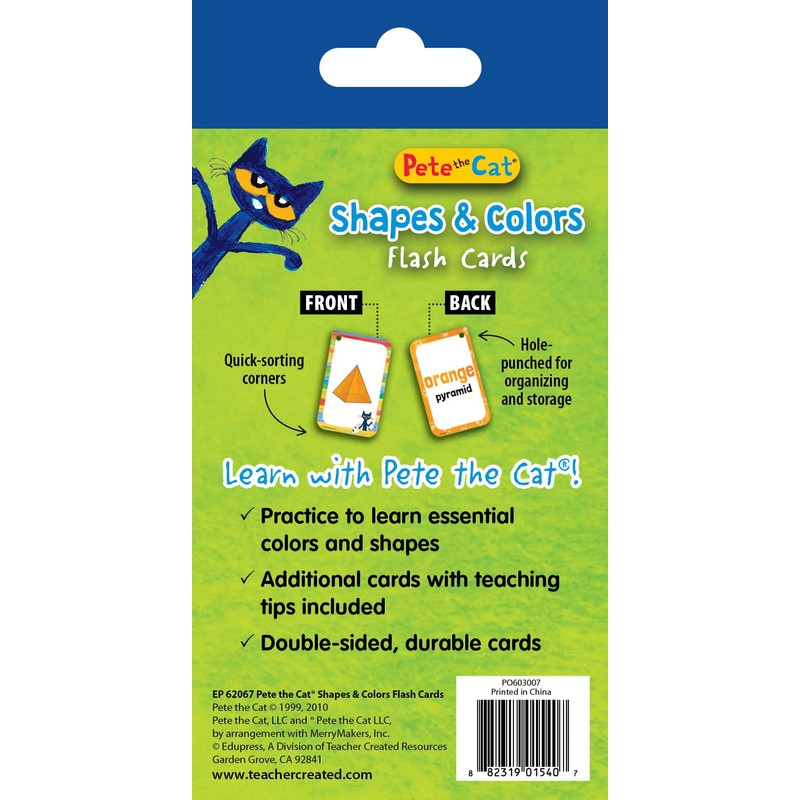 Teacher Created Resources Pete The Cat® Shapes & Colors Flash