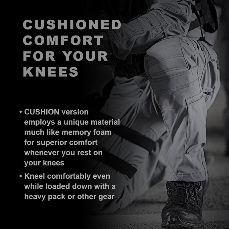 UF Pro 3D Tactical Knee Pads Cushion, Black, Grey