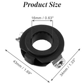 Car H7 LED Headlight Bulb Adapter Socket Base Holders (Pack of 2)