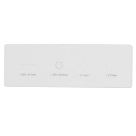 Oumefar DIV 0.01mm K9 Microscope Lens Micrometer Reticle Calibration Slide Ruler Glass Table Micrometer for USB Camera