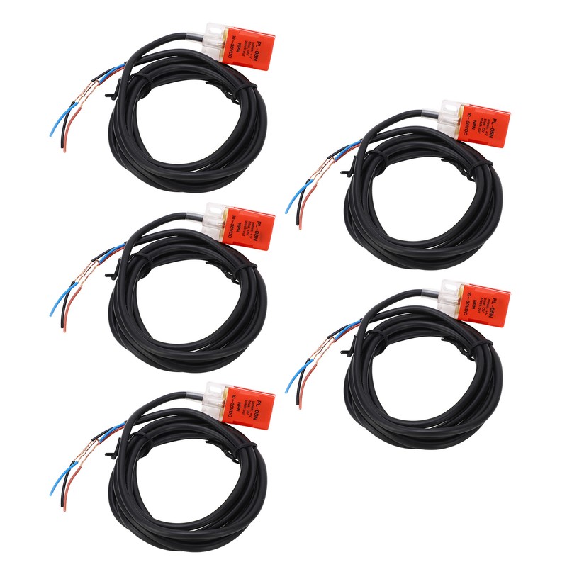 5Pcs Proximity Switch NPN Normally Open 100Hz Response Frequency IP65