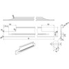 JUVA Cabinet handle, AG10011, furniture handle, 496 mm, 1 piece,