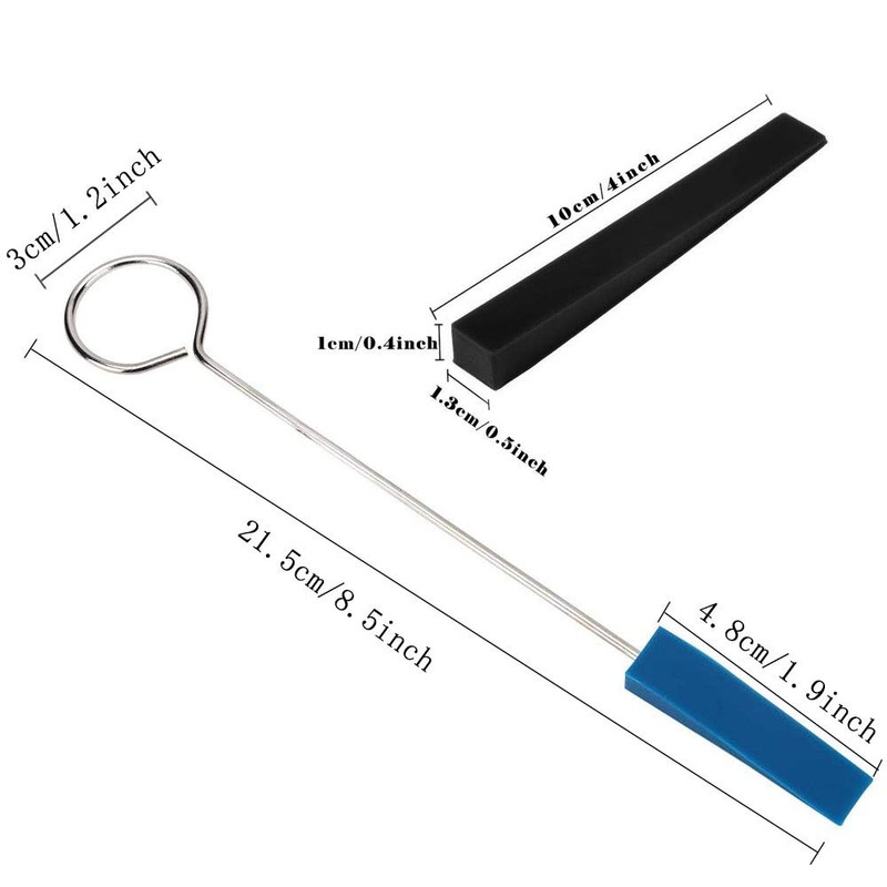 Jiayouy 8Pcs Piano Tuning Mute Kit Triangular Rubber Mutes for