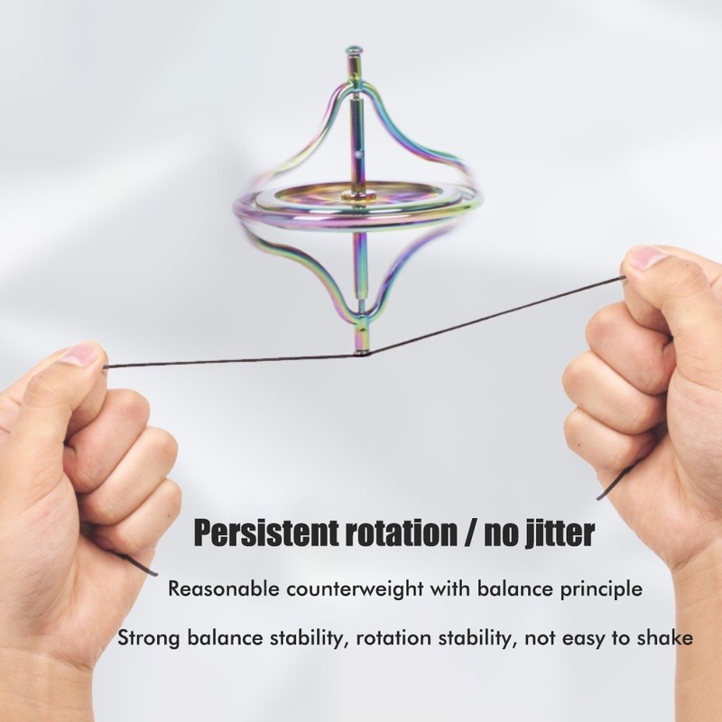 Gyroscope Relieve Stress Toys Fingertip Decompression Toy Durable Portable Metal