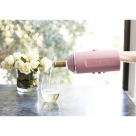 Vinglacé Wine Bottle Chiller- Portable Champagne Insulator- Stainless Steel Wine Cooler Sleeve, Rose