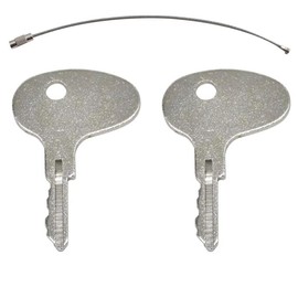 2pcs Ignition Key Set 123243 12343 912-0514920 – Compatible with Mitsubishi BD2 Series, CAT Forklifts, Kubota M Series Tractors, Kumiai, and International Equipment