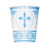 Unique Party 43826 - Radiant Cross Blue Religious Paper Cups,