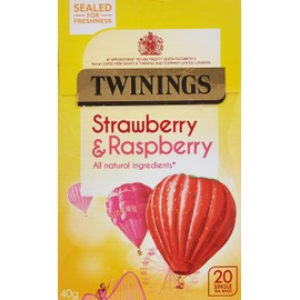 Twinings Fresh and Fruity Raspberry Strawberry and Loganberry Tea Bag - Pack of 20, 40 g