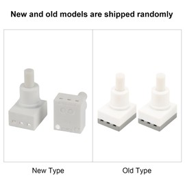 Aramox Interior Dome Light Lamp Switch, 2Pcs Car Roof Light On Off Switch, Push Button Actuator, ON-OFF Operation Mode, White