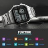 Men Digital Watch Stopwatch Countdown Alarm Luminous Watch
