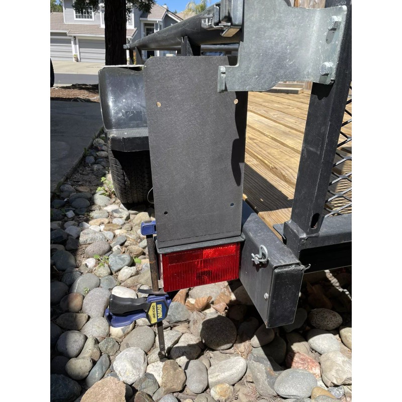 Elevate Metalcraft Side Mount License Plate Holder Trailer Flatbed RV