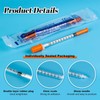 15 Pack 1ml Plastic Syringes Measuring Tools,30G 8mm Multipurpose Precision