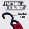 BonsMax 1.5" x12' Heavy Duty Ratchet Straps with S-Hook, Tie