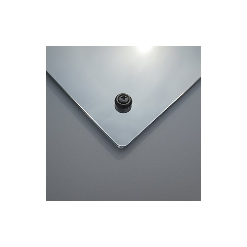 Glossy Gallery Rectangle Shatterproof Acrylic Safety Mirror with Screw Mount