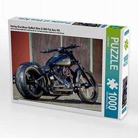 CALVENDO Puzzle Harley-Davidson Softail Slim S 300 Fat Ass Kit 1000 Pieces Laying Size 64 x 48 cm Photo Puzzle Picture of Volker Wolf